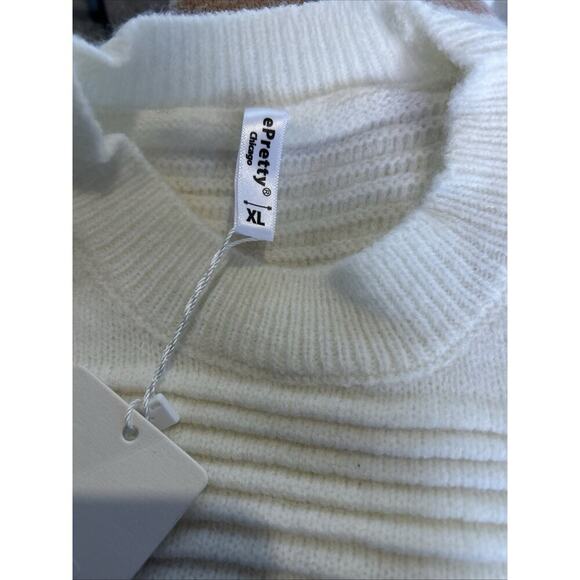 ePretty Pullover Sweater Round Neck Pullover Sweater Size XL New With Tags. NWT - Picture 6 of 8